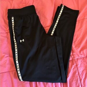 Under Armour Black Athletic Pants with Logo